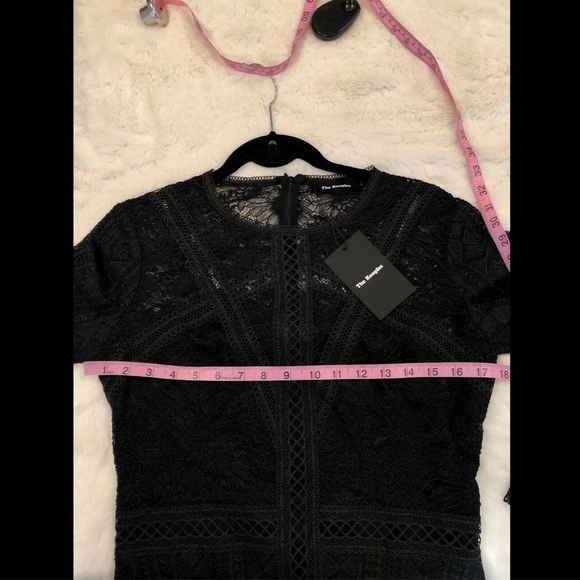 NWT $415 The Kooples Black Lace Dress SZ Medium - Picture 7 of 8